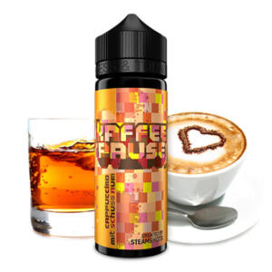 Steamshots Kaffepause Cappuccino mit Schuss Rum Aroma
